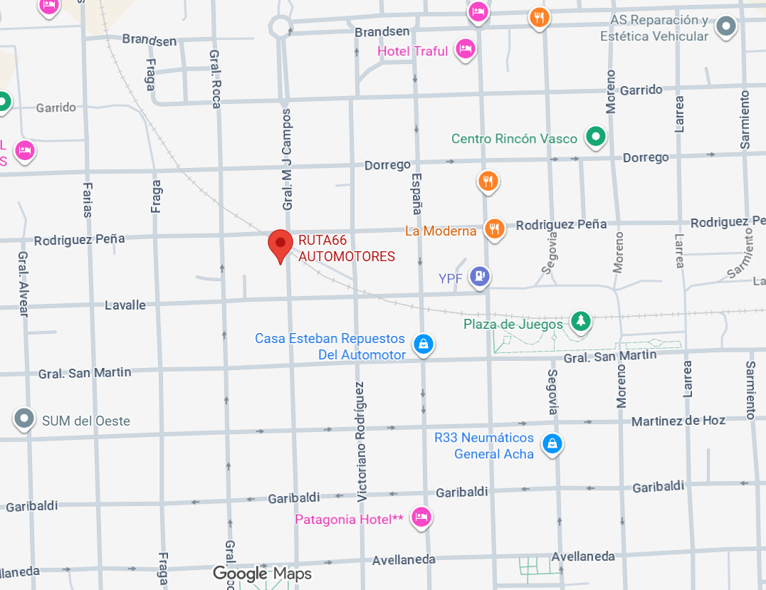 Mapa a la concesionaria